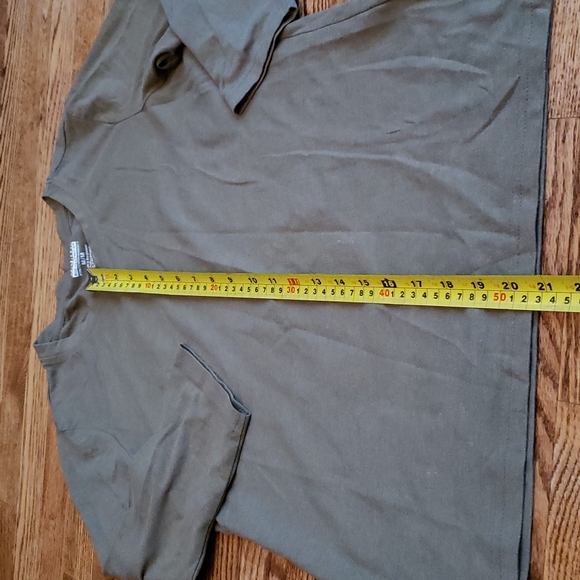 (M) b.u.m Equipment Stretch Olive Mix Classic ¾ Sleeve T-Shirt Casual Light - Picture 4 of 10